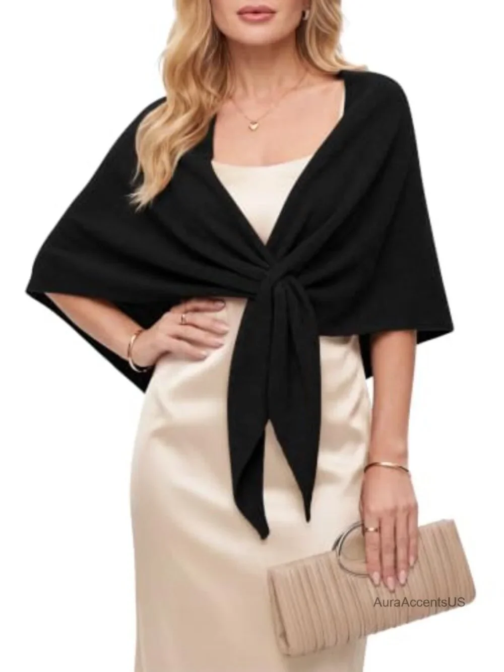 Knit Shawl Wrap Pashmina Triangle Cape Cardigan Poncho for Women